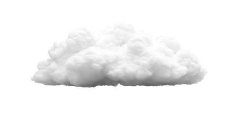 Fluffy white cumulus cloud