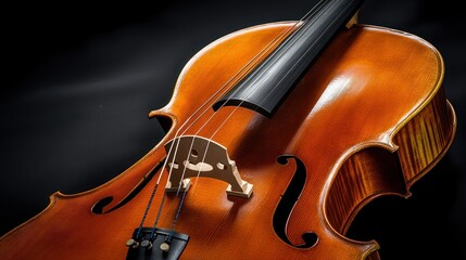 Fototapeta premium Close-up of a cello (1)