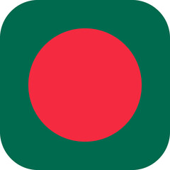 Bangladesh Flag Rounded Square Icon