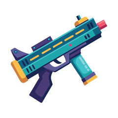 Light gun gaming instrument isolated on white background