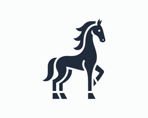 Horse full body logo for creative marketing design