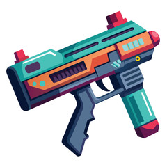 Light gun gaming instrument isolated on white background