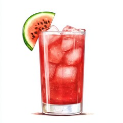 Refreshing watermelon beverage