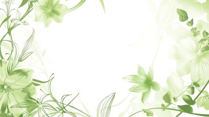 Abstract Minimalist Backgrounds with Botanical Line Art: Floral Sketches & Organic Plant Motifs for Modern Design