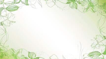 Abstract Minimalist Backgrounds with Botanical Line Art: Floral Sketches & Organic Plant Motifs for Modern Design