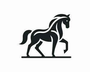 Horse full body logo concept for brand promotion