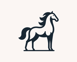 Horse full body creative logo for company identity