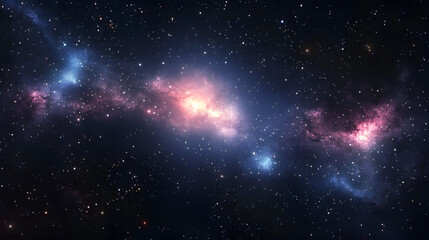 Fototapeta premium Perfect starry night sky background