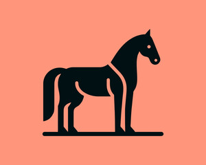 Obraz premium Horse full body logo for brand identity