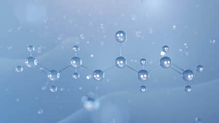 allicin molecular structure, 3d model molecule, antibiotics structural chemical formula view from a microscope