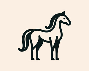 Horse full body logo for professional brand design