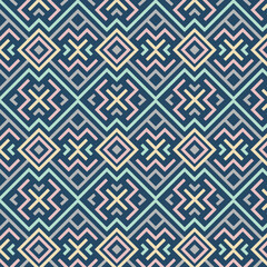 Aesthetic Contemporary printable seamless pattern with abstract Minimal elegant shapes and line in pastel colors. Pastel boho background in minimalist mid century style vector