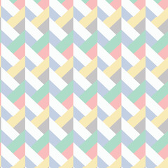 Aesthetic Contemporary printable seamless pattern with abstract Minimal elegant shapes and line in pastel colors. Pastel boho background in minimalist mid century style vector