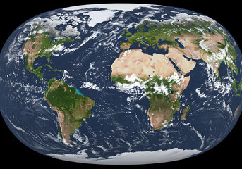 Fototapeta premium Earth globe view map image