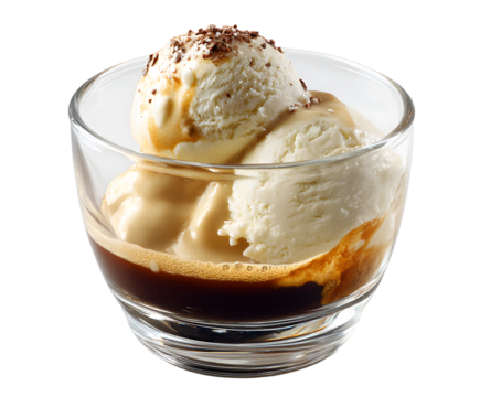 Affogato: Coffee and Vanilla Ice Cream