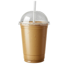 Disposable cup with lid and straw with milskahe
