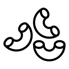 Macaroni icon. Vector line icon
