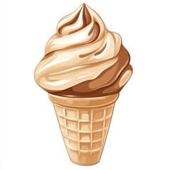 Delicious swirl ice cream cone (5)