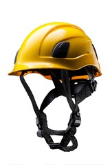 Construction safety gear yellow hard hat job site product image industrial environment side view workplace safety