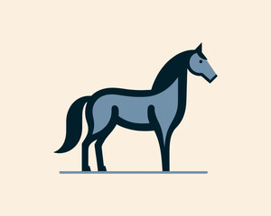 Horse full body branding logo for corporate identity