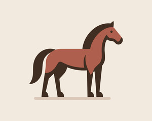 Horse full body logo design for professional use