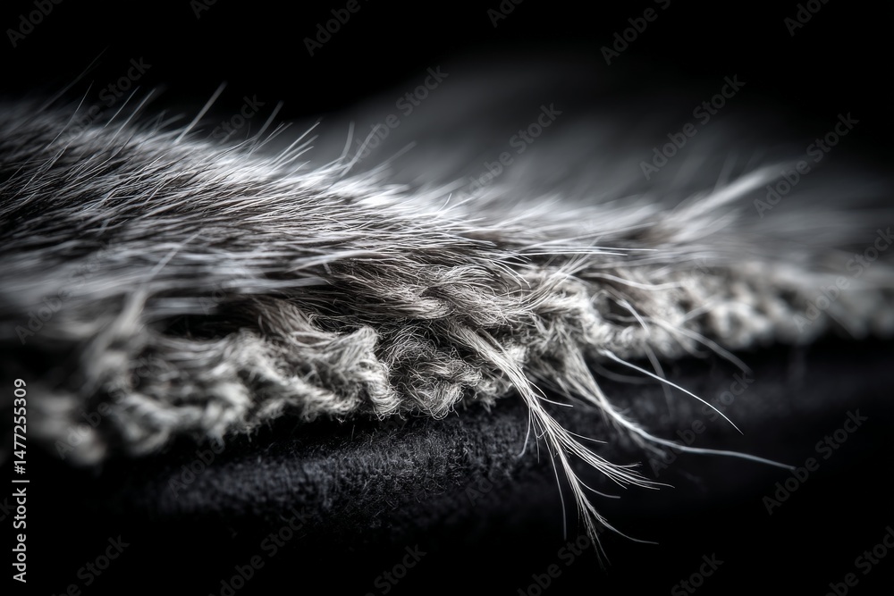 Aufkleber closeup view of textured fabric showcasing intricate details and fibers in natural light