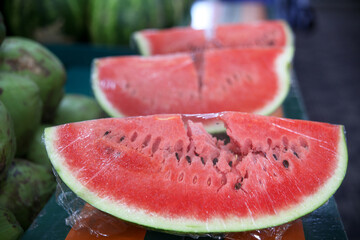 Melancia em feira no mercado em Taubaté-foto: Rogério Marques
