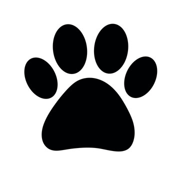 recommend clip art: dog cat paw icon print vector silhouette logo - vet veterinary animal footprint illustration
