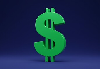 Obraz premium Money symbol on a solid background