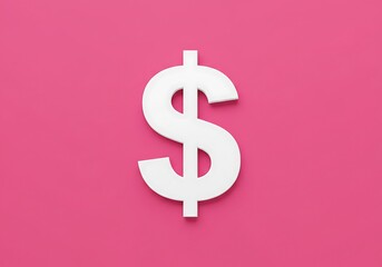 Fototapeta premium Money symbol on a solid background