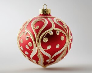 Ornate Red Christmas Ornament