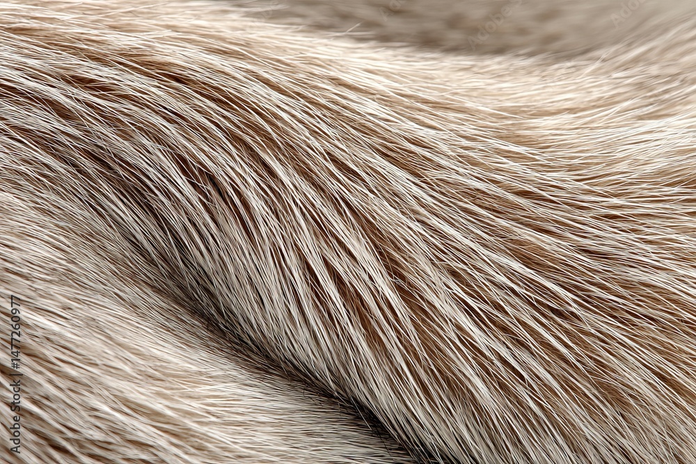Poster close-up view of soft and textured animal fur in natural lighting showcasing its intricate details