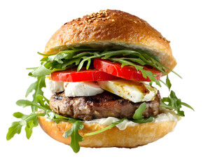 Gourmet Burger With Fresh Ingredients
