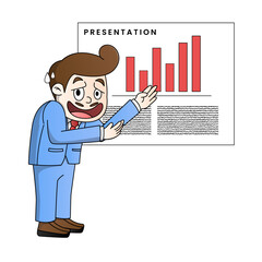 A quirky office worker facing hilarious challenges during remote Zoom meetings, featuring exaggerated reactions and everyday virtual work mishaps. This character series captures the humor of remote wo