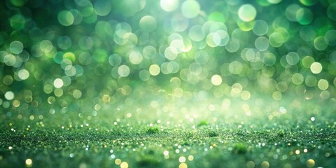 Emerald Green Sparkle Background with Shimmering Lights and Glimmering Texture