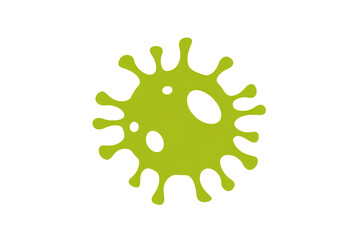 a green blot of a virus