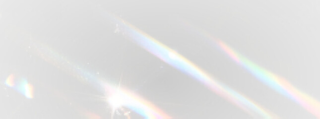 PNG crystal rainbow light prism with sparkle beam and transparent glow, bokeh shine on radiant spectrum light background, PNG 1920 glitter flare with glowing light and crystal reflection.