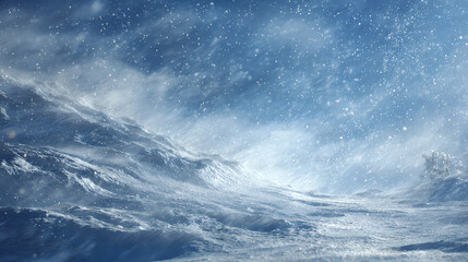 Fototapeta premium snow swirling in breeze