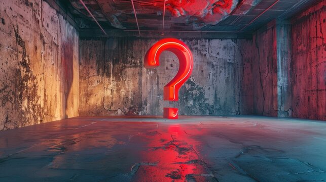 The Neon Question Mark