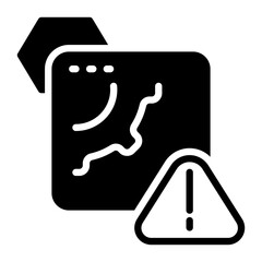 Error icon, glyph icon style