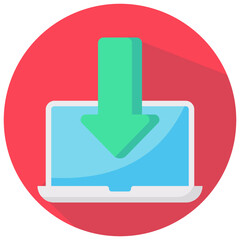 download vector round flat icon
