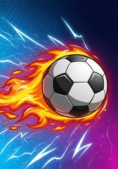 Fototapeta premium Blazing Goal