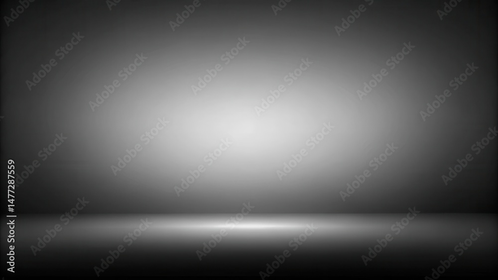 Leinwandbilder A Subtle Gradient Background for Versatile Design Applications Featuring a Smooth Transition from Dark to Light Grey Tones