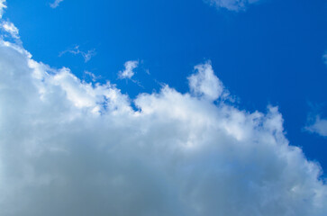 Clouds in a cloudy sky