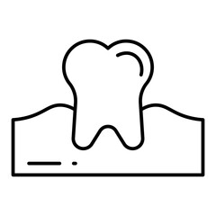 Molar line icon