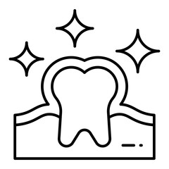 Enamel line icon