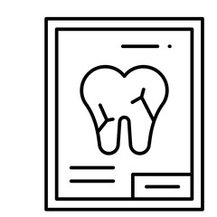 X-ray Image line icon