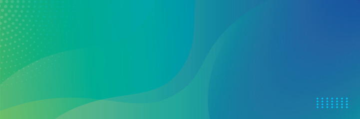 Abstract Green Fluid Banner Template. Modern background design. gradient color. Dynamic Waves. Liquid shapes composition