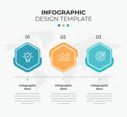 Fototapeta premium 4 step infograhic template vector element.