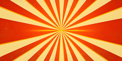 Vibrant Red and Yellow Sunburst Background Pattern Design
